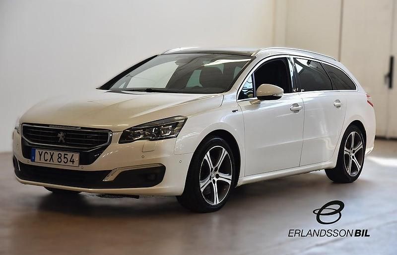 Vit Begagnad 2016 Peugeot 508 SW Kombi | 124 900 kr (Marknadspris) - Bild 1/4