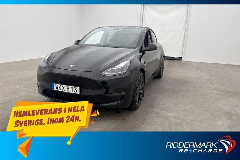 Svart Begagnad 2022 Tesla Model Y Performance SUV | 399 800 kr (Marknadspris) - Bild 1/3