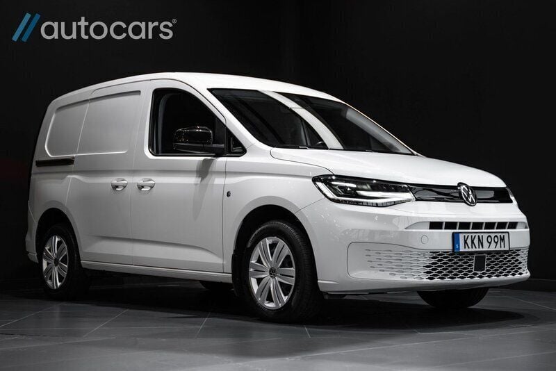Vit Begagnad 2021 VW Caddy Minibuss | 348 750 kr - Bild 1/4