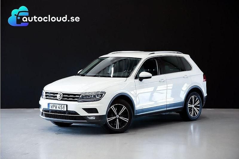 Vit Begagnad 2017 VW Tiguan Executive SUV | 194 400 kr (Marknadspris) - Bild 1/3