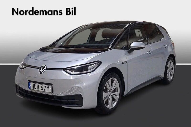 Silver (scale silver/ black) Begagnad 2020 VW ID.3 Pro Performance Halvkombi | 229 900 kr (Marknadspris) - Bild 1/4