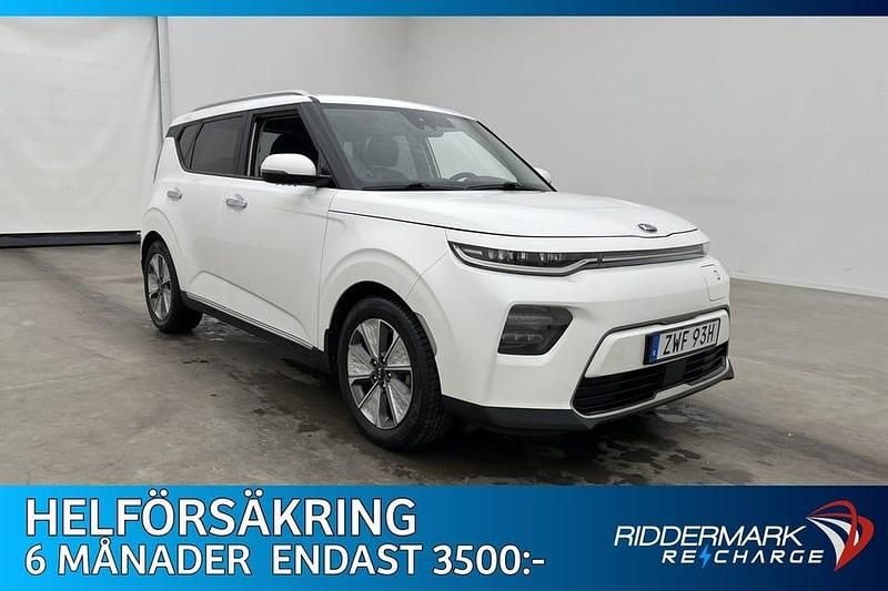Vit Begagnad 2021 Kia Soul EV SUV | 229 800 kr (Bra pris) - Bild 1/3