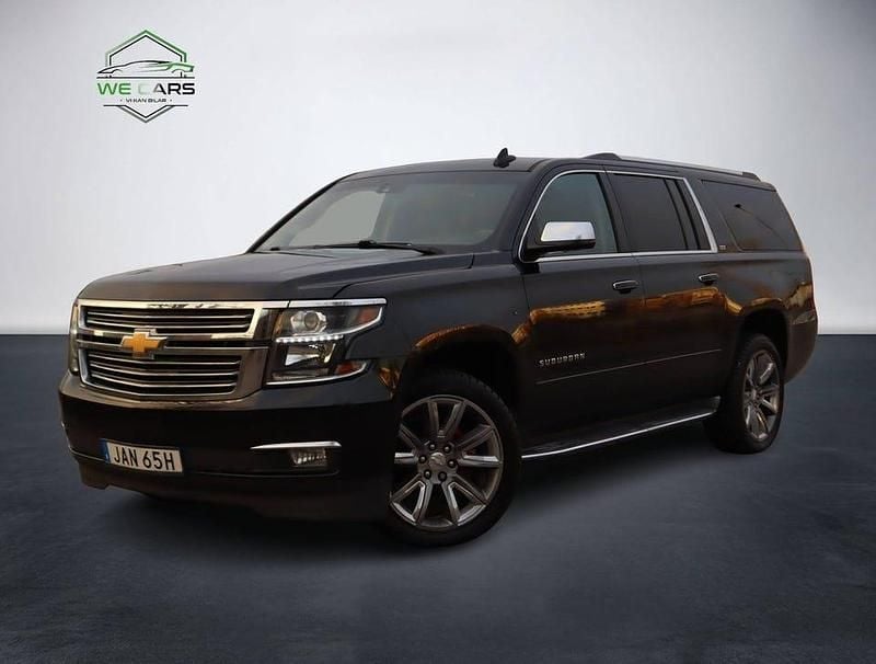 Svart Begagnad 2015 Chevrolet Suburban SUV | 289 900 kr - Bild 1/4