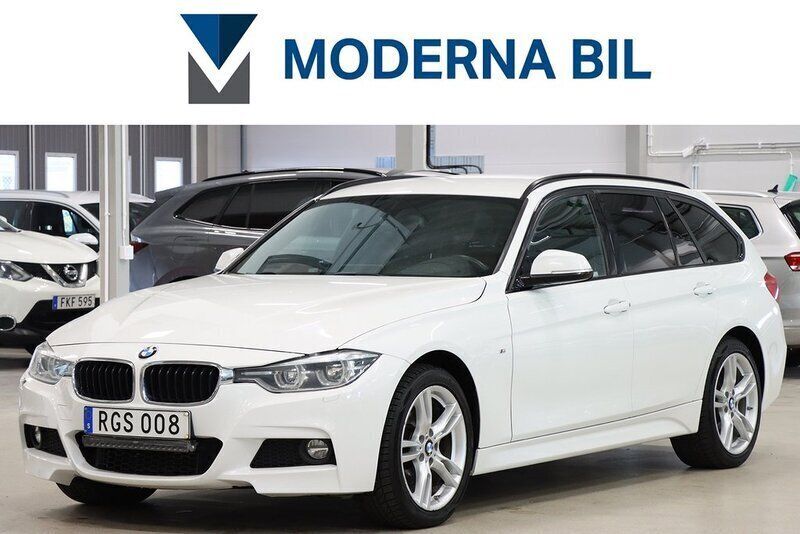 Vit Begagnad 2018 BMW 320 M Sport Kombi | 184 900 kr (Marknadspris) - Bild 1/4