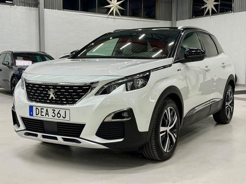 Vit Begagnad 2019 Peugeot 3008 GT-line SUV | 179 900 kr (Bra pris) - Bild 1/4
