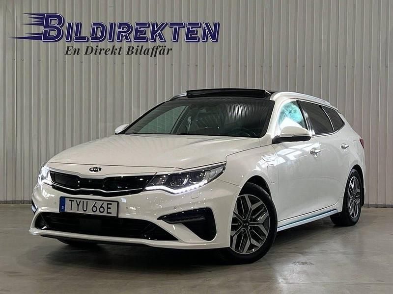 Vit Begagnad 2019 Kia Optima Plus Kombi | 199 900 kr (Lite dyr) - Bild 1/4