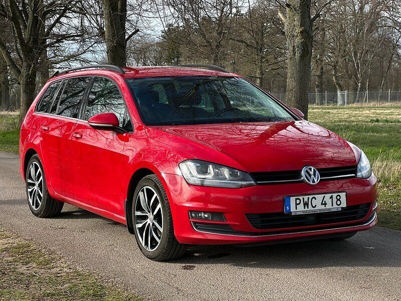 Röd Begagnad 2014 VW Golf VII GT Kombi | 84 990 kr (Bra pris) - Bild 1/4
