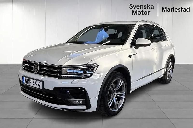 Vit Begagnad 2018 VW Tiguan R-line SUV | 279 900 kr (Dyr) - Bild 1/4