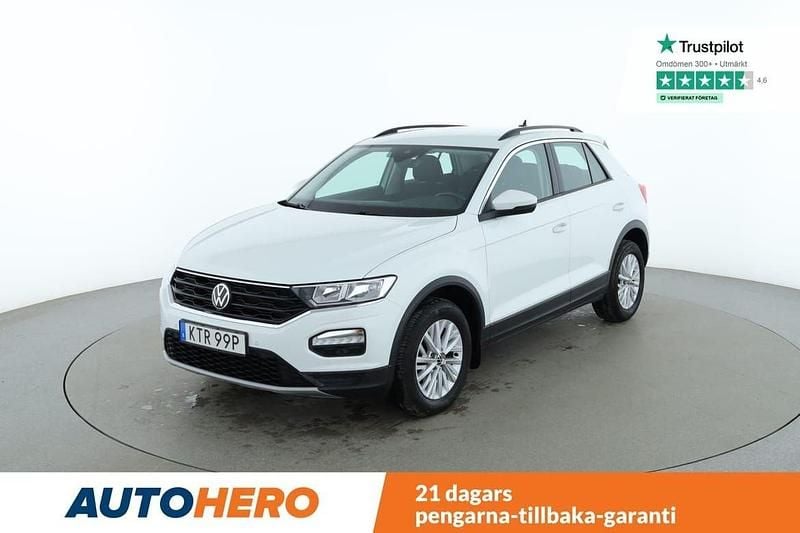 Vit Begagnad 2021 VW T-Roc SUV | 194 000 kr (Marknadspris) - Bild 1/4