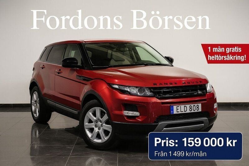 Begagnad 2012 Land Rover Range Rover evoque Dynamic SUV | 159 000 kr (Marknadspris) - Bild 1/4