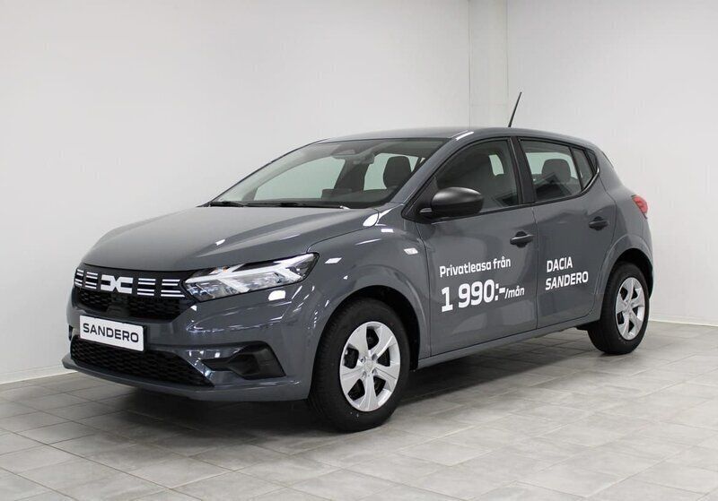 Grå Ny 2025 Dacia Sandero Essentiel Halvkombi | 202 700 kr (Marknadspris) - Bild 1/4