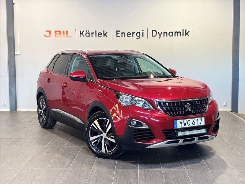Röd Begagnad 2017 Peugeot 3008 Allure SUV | 154 900 kr (Marknadspris) - Bild 1/4