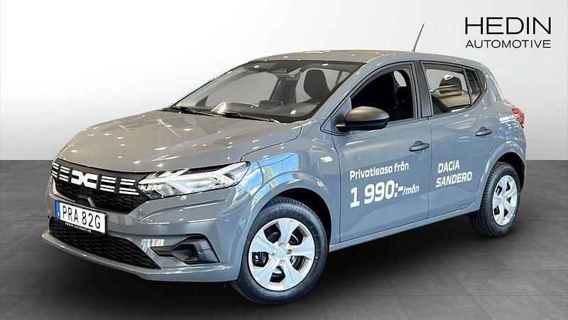 Grå (grey) Ny 2025 Dacia Sandero Essentiel Halvkombi | 169 000 kr (Bra pris) - Bild 1/4