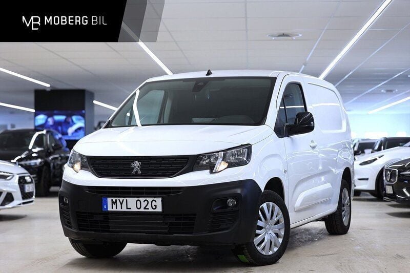 Vit Begagnad 2022 Peugeot Partner Minibuss | 199 900 kr (Marknadspris) - Bild 1/3