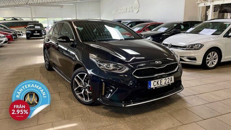 Svart Begagnad 2019 Kia ProCeed GT-Line Halvkombi | 209 000 kr (Marknadspris) - Bild 1/4