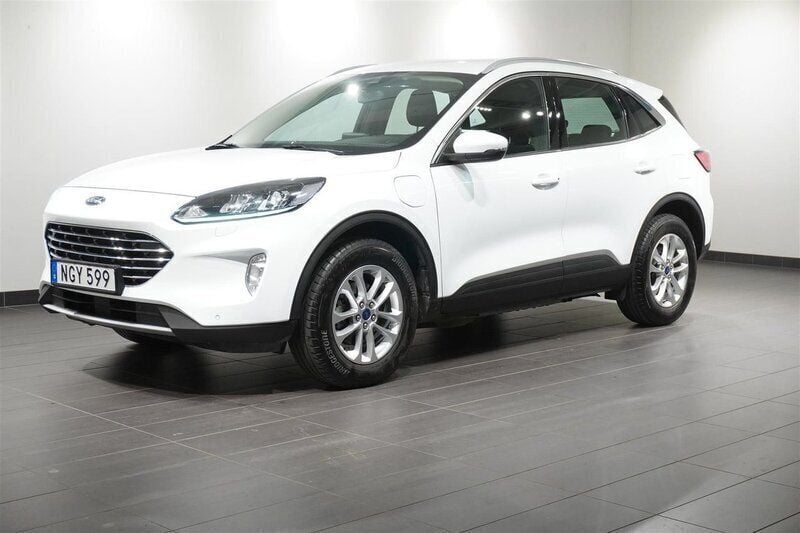 Vit Begagnad 2022 Ford Kuga Titanium SUV | 259 900 kr (Bra pris) - Bild 1/4