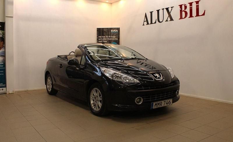 Svart Begagnad 2007 Peugeot 207 CC Cab | 34 900 kr (Marknadspris) - Bild 1/4