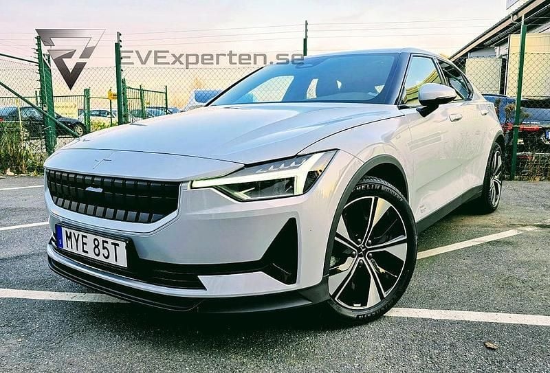 Silver Begagnad 2023 Polestar 2 Long Range Single Motor Halvkombi | 297 000 kr (Bra pris) - Bild 1/4