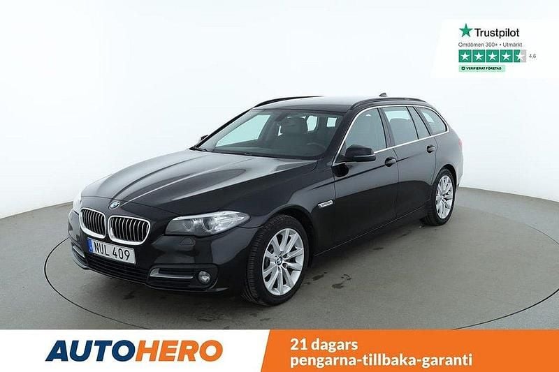 Svart Begagnad 2015 BMW 520 Kombi | 180 000 kr (Marknadspris) - Bild 1/4