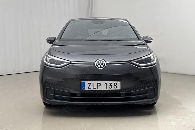 Begagnad VW ID.3 Pro Performance 150 kW (204 HK) 2021 Mörkgrå Halvkombi
