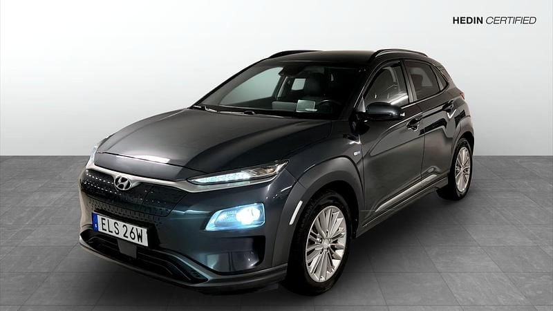 Grå Begagnad 2019 Hyundai Kona Premium SUV | 189 500 kr (Bra pris) - Bild 1/4