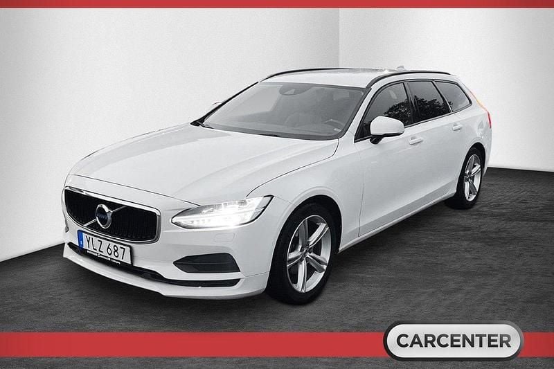 Vit Begagnad 2017 Volvo V90 Kinetic Kombi | 114 500 kr - Bild 1/4
