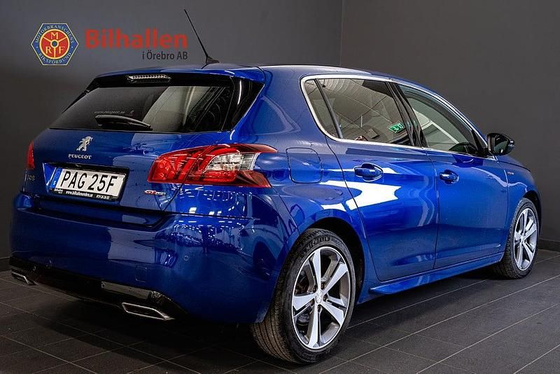 Begagnad Peugeot 308 GT-line 131 HK (96 kW) 2019 Blå Halvkombi