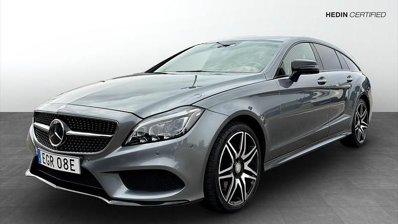 Ljusgrå (grey) Begagnad 2016 Mercedes CLS400 Shooting Brake Kombi | 299 900 kr - Bild 1/4