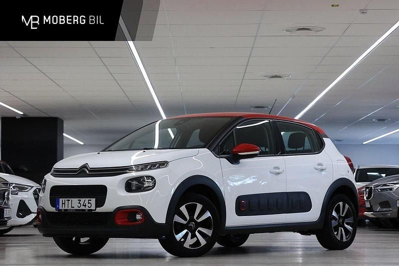 Vit Begagnad 2018 Citroën C3 Touch Halvkombi | 89 900 kr (Marknadspris) - Bild 1/3