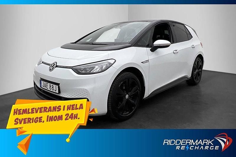 Vit Begagnad 2022 VW ID.3 Pro Halvkombi | 219 900 kr (Marknadspris) - Bild 1/3