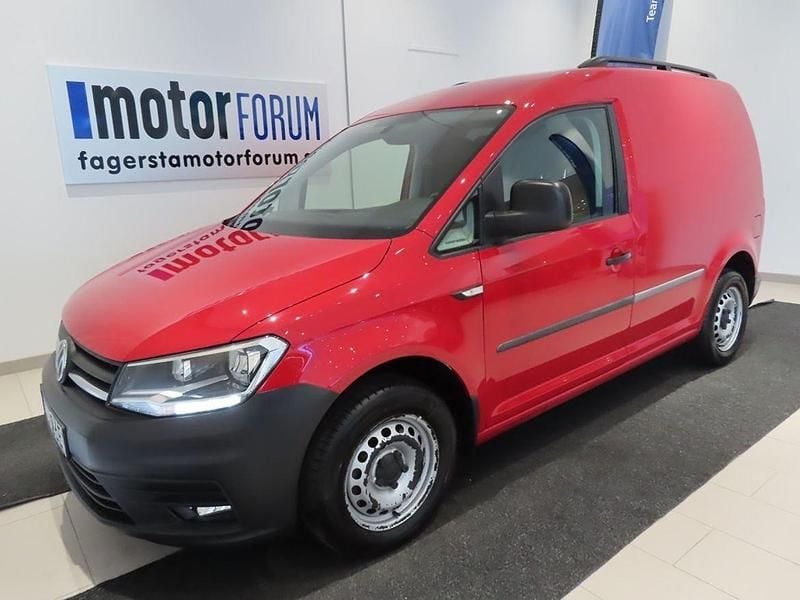 Röd Begagnad 2020 VW Caddy Minibuss | 145 000 kr - Bild 1/4