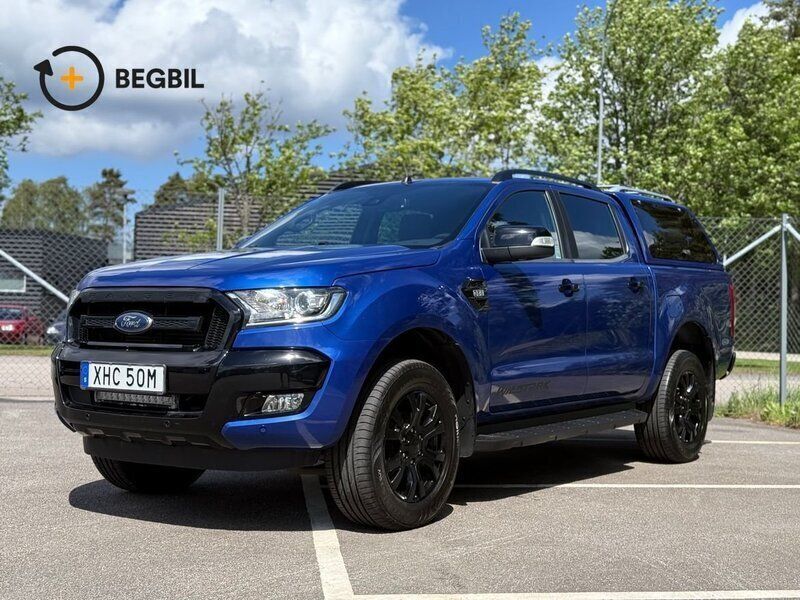 Blå Begagnad 2019 Ford Ranger Wildtrack Pickup | 378 750 kr - Bild 1/4