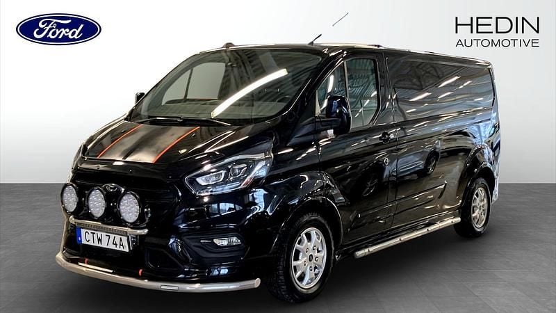 Svart Begagnad 2020 Ford Transit Custom Pickup | 299 900 kr - Bild 1/4