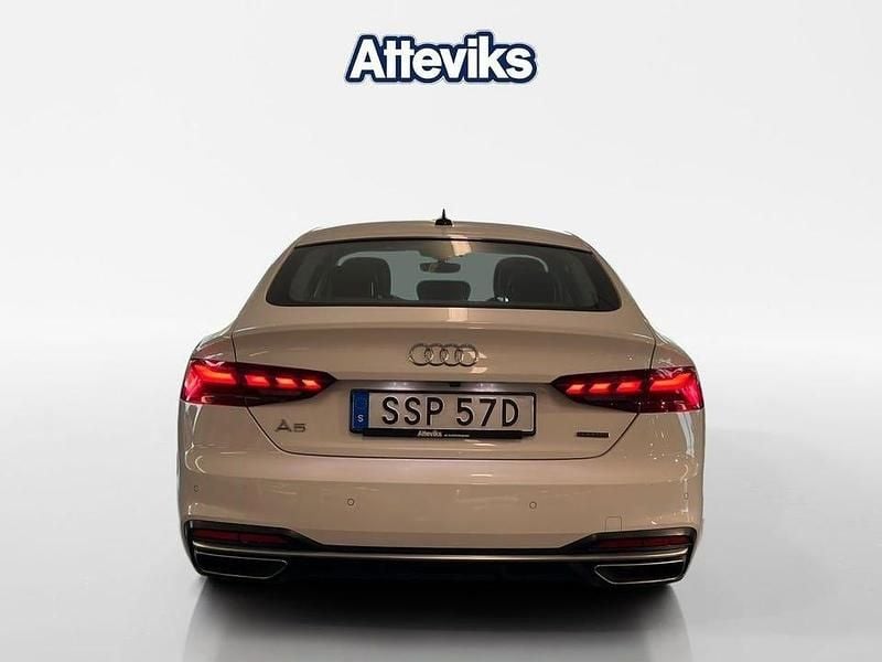 Begagnad Audi A5 Sportback Advanced 268 HK (197 kW) 2020 Vit Halvkombi