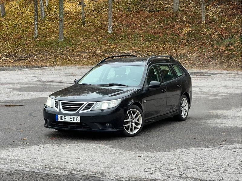 Svart Begagnad 2008 Saab 9-3 Vector Kombi | 29 900 kr (Superpris) - Bild 1/4
