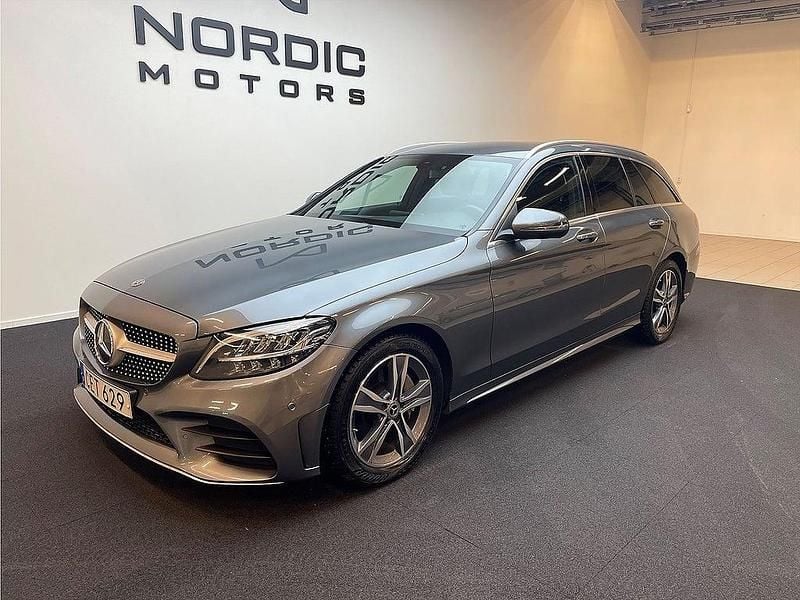 Begagnad Mercedes C200 AMG 184 HK (135 kW) 2018 Grå Kombi
