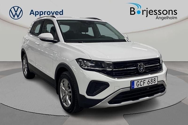 Vit Begagnad 2024 VW T-Cross Life SUV | 269 000 kr (Lite dyr) - Bild 1/4