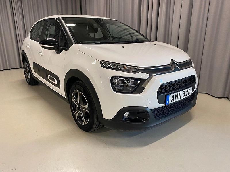 Vit Begagnad 2022 Citroën C3 Feel Halvkombi | 119 900 kr (Marknadspris) - Bild 1/3