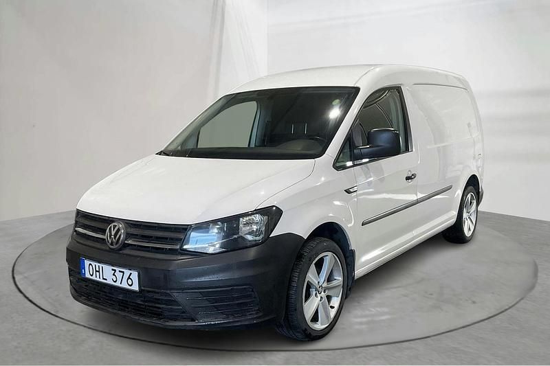 Vit Begagnad 2017 VW Caddy Maxi Minibuss | 120 000 kr (Bra pris) - Bild 1/4