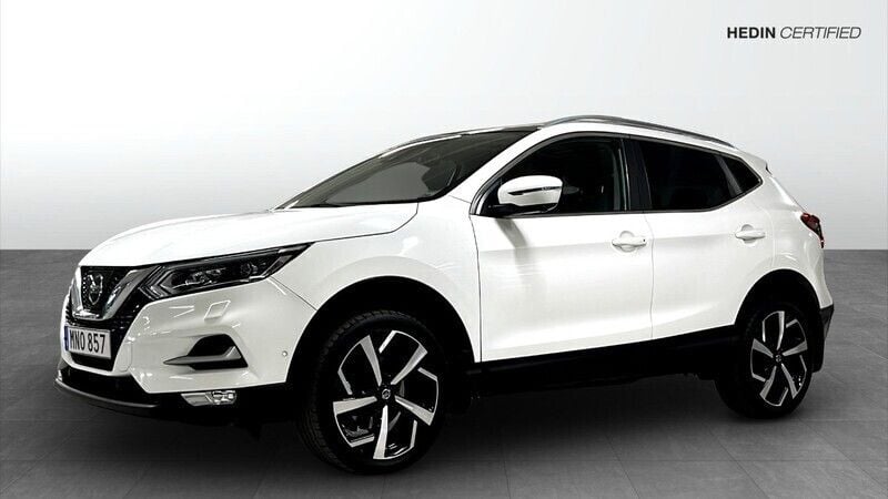 Vit (white) Begagnad 2018 Nissan Qashqai SUV | 169 900 kr (Marknadspris) - Bild 1/4