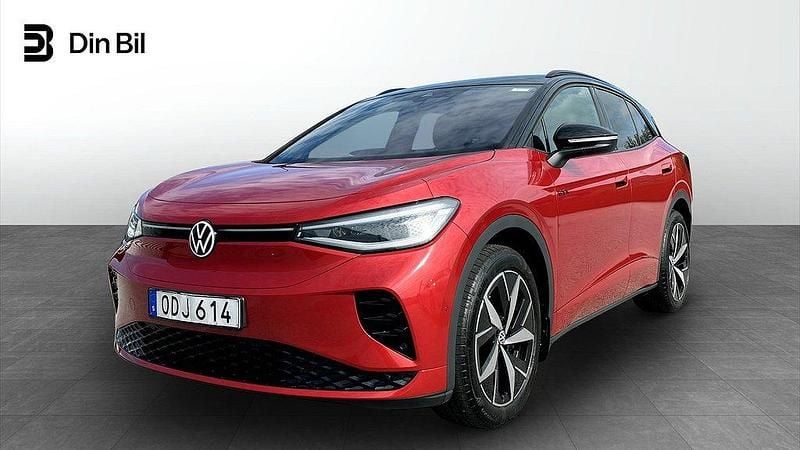 Mörkröd (kings red metallic black) Begagnad 2023 VW ID.4 GTX SUV | 409 900 kr (Superpris) - Bild 1/4