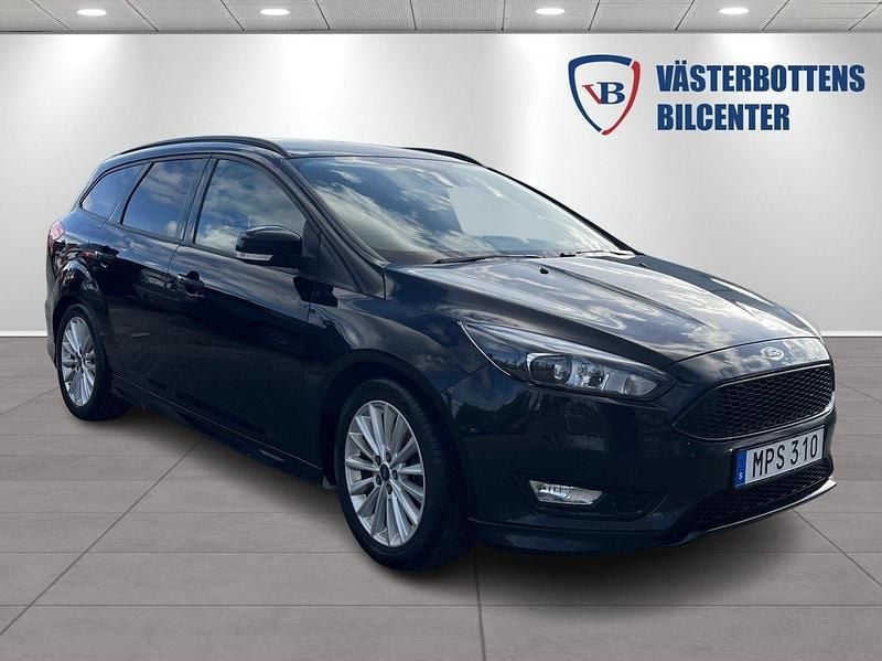 Svart Begagnad 2017 Ford Focus ST-Line Kombi | 79 000 kr (Bra pris) - Bild 1/4