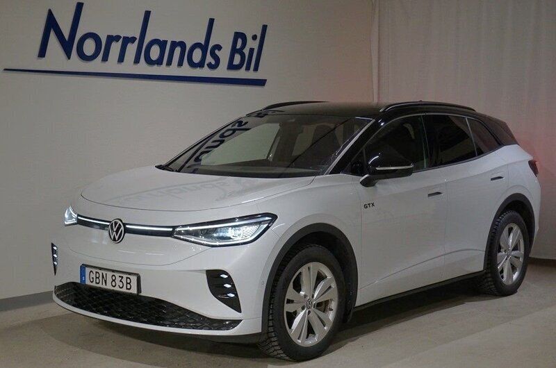Vit (glacier white metallic bl) Begagnad 2024 VW ID.4 GTX SUV | 464 900 kr (Marknadspris) - Bild 1/2