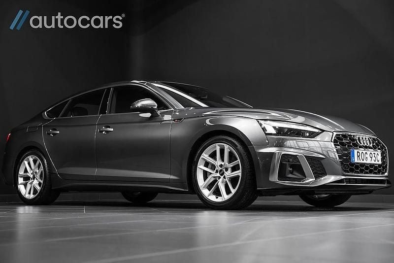 Begagnad Audi A5 Sportback S-Line 265 HK (194 kW) 2022 Grå Halvkombi