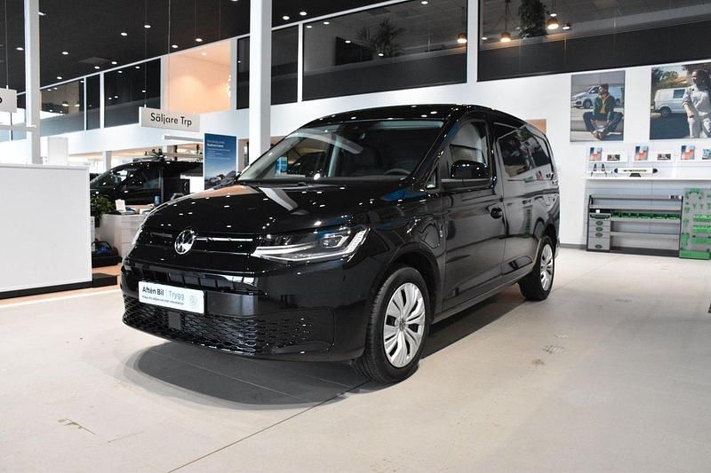 Svart Ny 2025 VW Caddy Maxi Minibuss | 1 350 kr - Bild 1/4