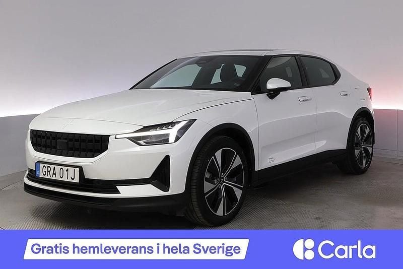 Vit Begagnad 2022 Polestar 2 Plus Halvkombi | 328 990 kr (Bra pris) - Bild 1/4