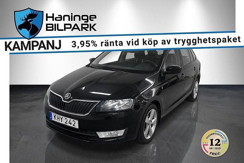 Svart Begagnad 2014 Skoda Rapid Halvkombi | 84 995 kr (Marknadspris) - Bild 1/2