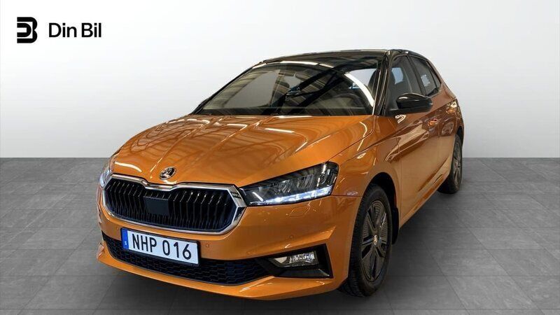 Orange Begagnad 2022 Skoda Fabia Style Halvkombi | 199 900 kr (Marknadspris) - Bild 1/4