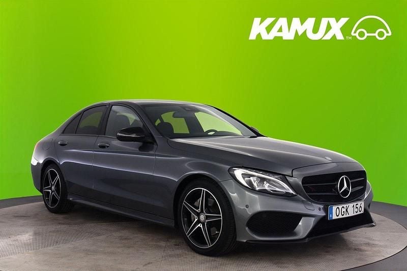 Grå Begagnad 2017 Mercedes C220 AMG Sedan | 269 800 kr (Marknadspris) - Bild 1/3