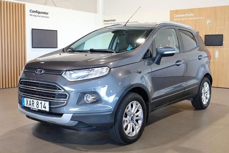 Grå (grå metallic ) Begagnad 2016 Ford Ecosport Titanium SUV | 119 900 kr - Bild 1/3